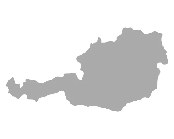 La carte de L'Autriche — Image vectorielle