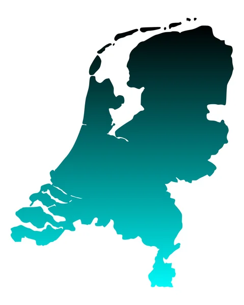 オランダの地図 — ストックベクタ