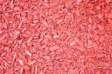 Red woodchips clipart