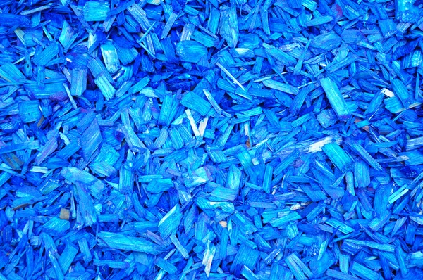Blauwe houtsnippers — Stockfoto
