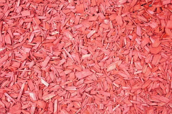 赤い木材チップ — ストック写真