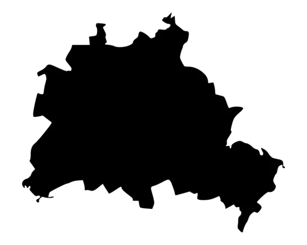 Karta över berlin — Stock vektor