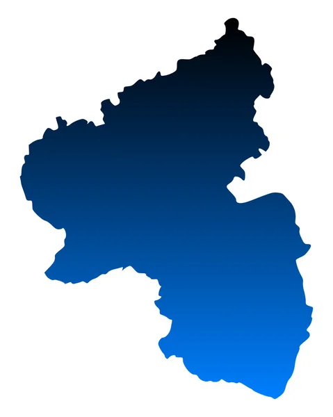 Rajna-vidék-Pfalz térkép — Stock Vector