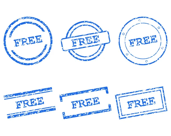 Бесплатные марки — стоковый вектор