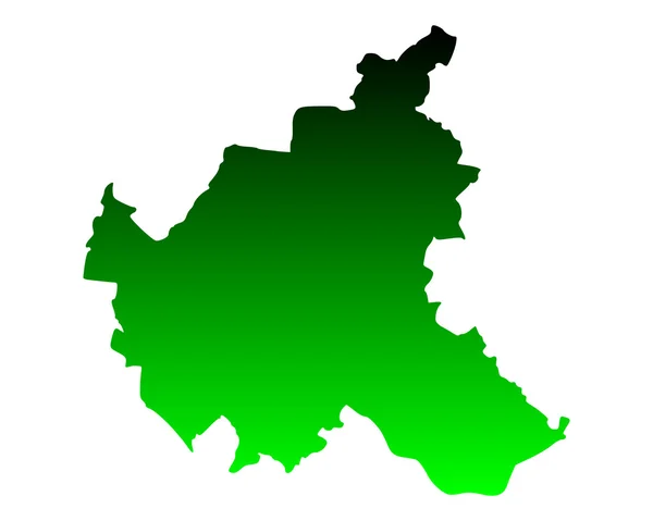 ハンブルクの地図 — ストックベクタ