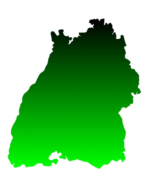Baden-Wuerttemberg térképe — Stock Vector