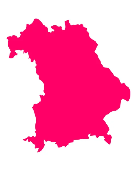 Kaart van Beieren — Stockvector
