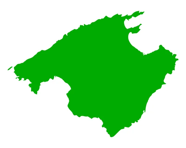 La carte de Majorque — Image vectorielle