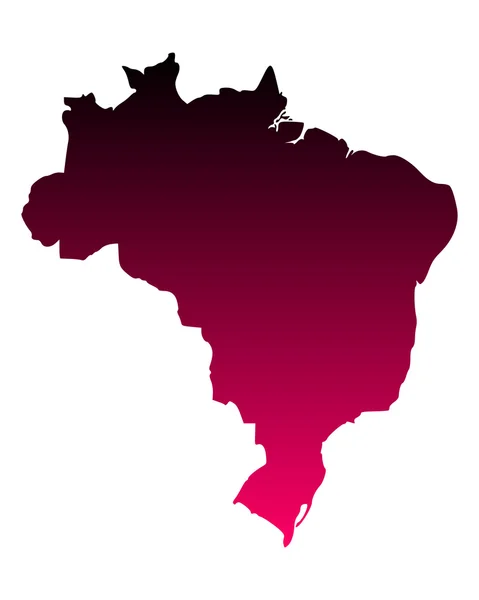 Brezilya Haritası — Stok Vektör