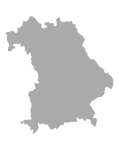 Mapa online de Baviera — Archivo Imágenes Vectoriales