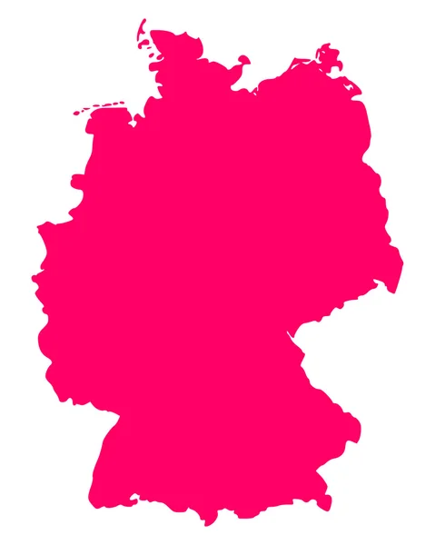Mapa online de Alemania — Archivo Imágenes Vectoriales