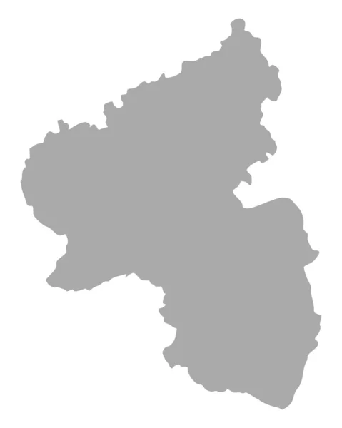 Rhineland-Palatinate Haritası — Stok Vektör