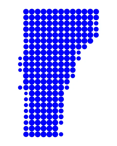 La carte de Vermont — Image vectorielle