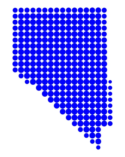 Mapa online de Nevada — Archivo Imágenes Vectoriales