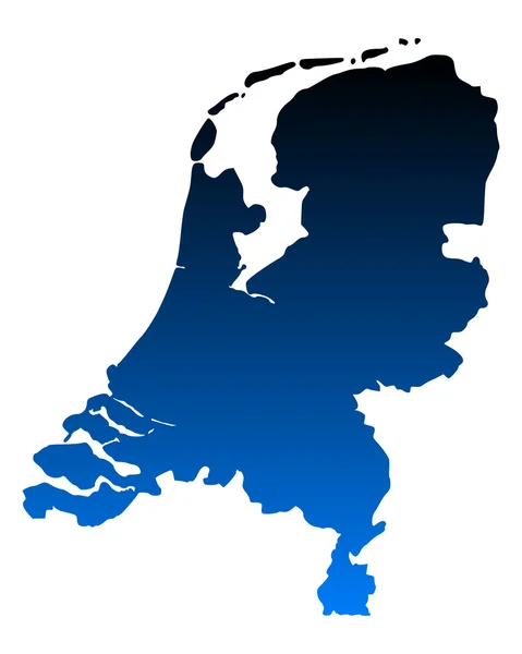Χάρτης της Ολλανδίας — Διανυσματικό Αρχείο