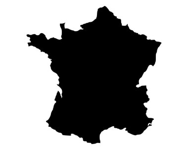 Map of France clipart