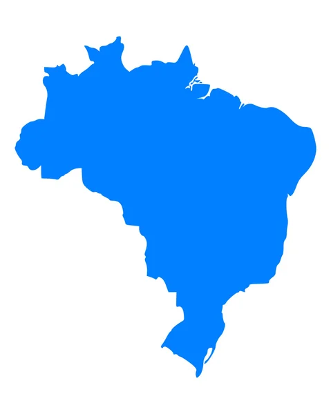 Térkép Brazília — Stock Vector