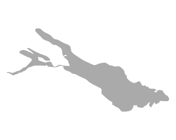 Constance Gölü Haritası — Stok Vektör