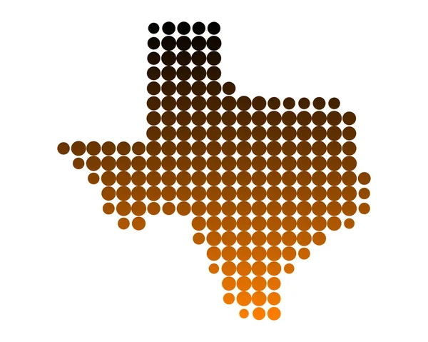 stock vector Map of Texas