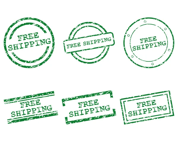 Free shipping stamps — Stock Vector