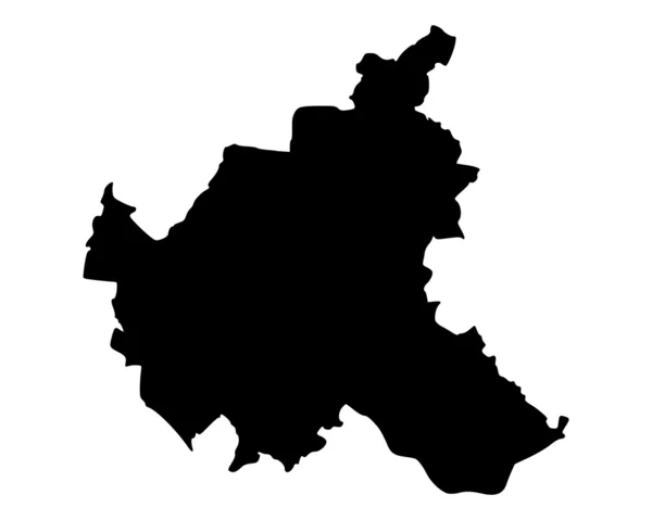 ハンブルクの地図 — ストックベクタ
