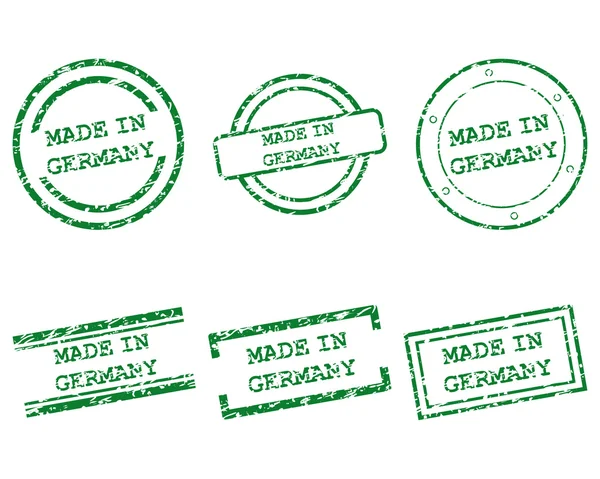 Fabriqué en Allemagne timbres — Image vectorielle