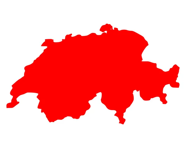 Карта Швейцарии — стоковый вектор