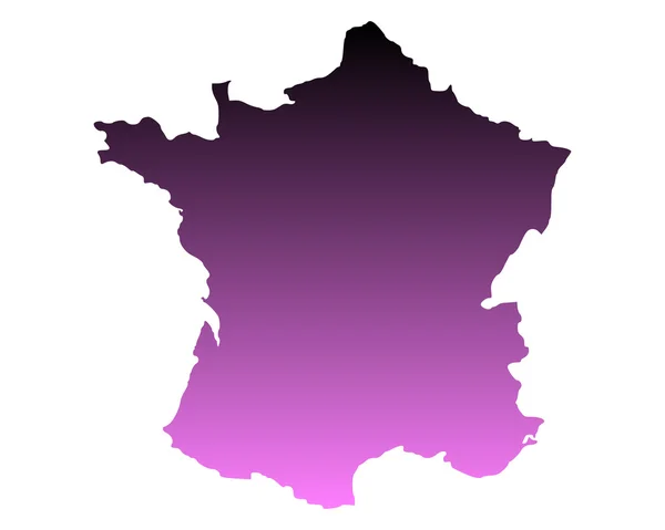 Χάρτης της Γαλλίας — Διανυσματικό Αρχείο
