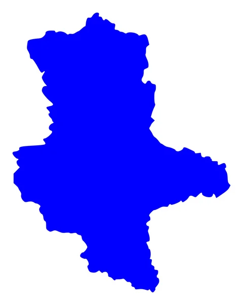 Karte von sachsen-anhalt — Stockvektor