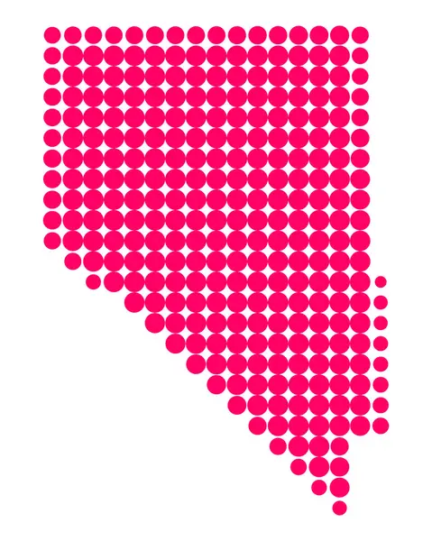 Mapa online de Nevada — Vector de stock