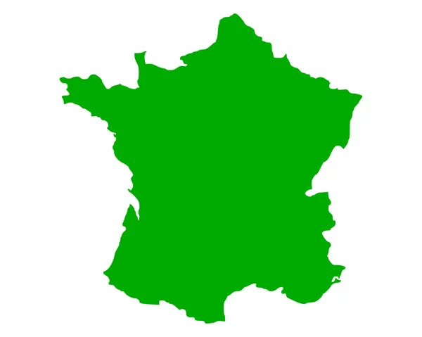 Mapa Francie — Stockový vektor