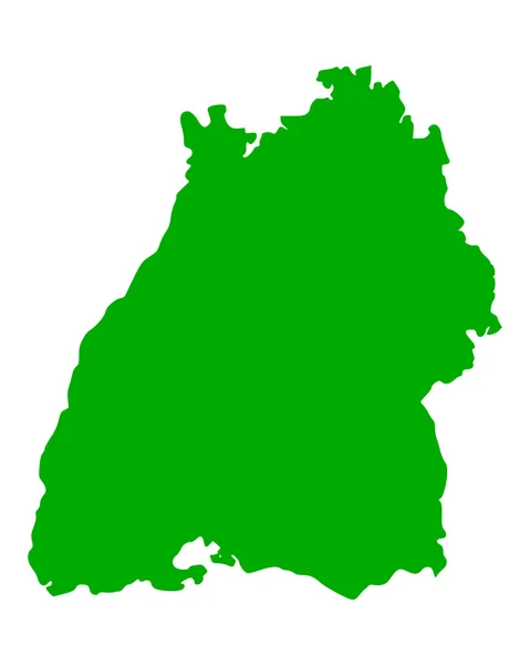 La carte de Bade-Wurtemberg — Image vectorielle