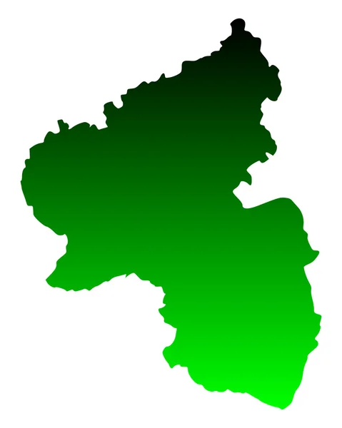 Map of Rhineland-Palatinate — Stock Vector