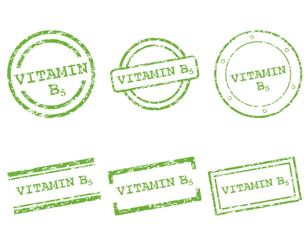 Vitamine b5 stempels — Stockvector