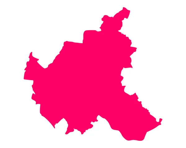 La carte de Hambourg — Image vectorielle
