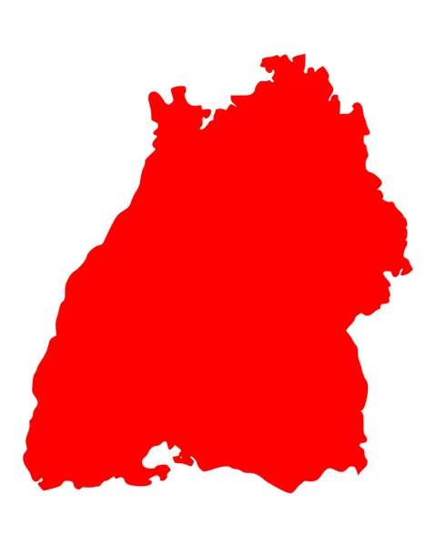 Baden-Wuerttemberg Haritası — Stok Vektör