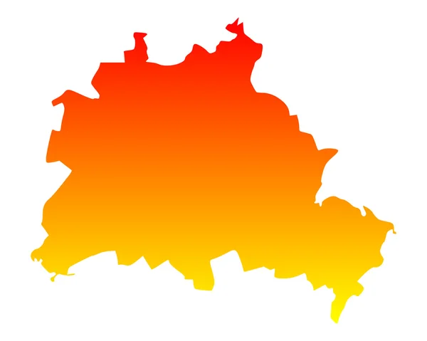 Mapa online de Berlín — Vector de stock