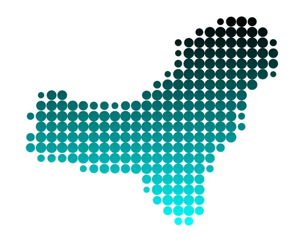O mapa de El Hierro —  Vetores de Stock