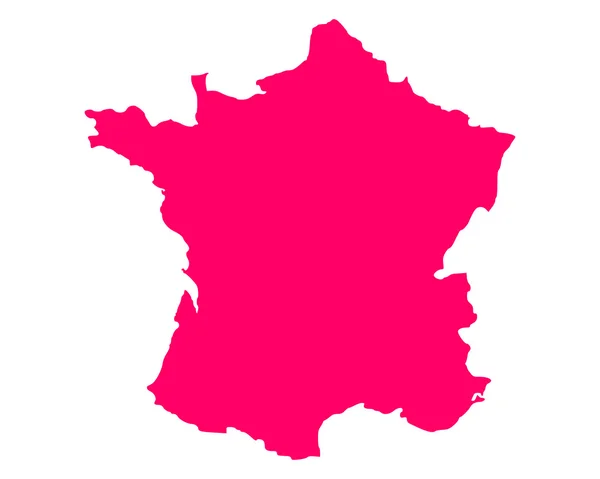 Mapa de Francia — Vector de stock