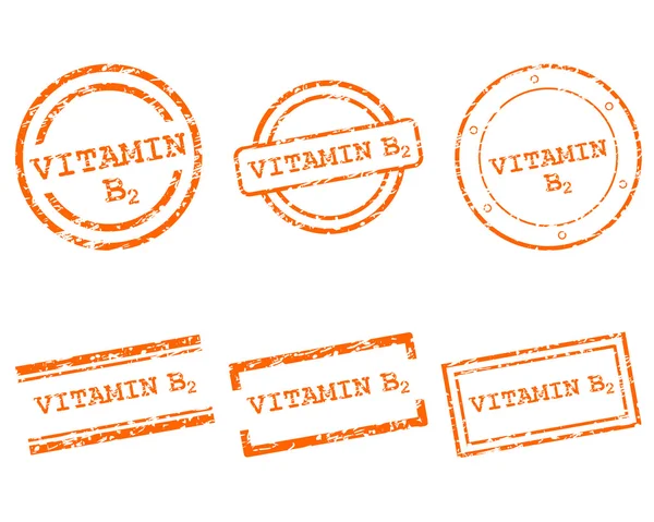 Vitamine b2 stempels — Stockvector