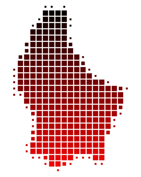 La carte de Luxembourg — Image vectorielle