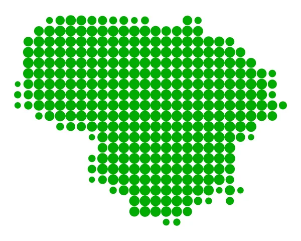 Litvánia térképe — Stock Vector