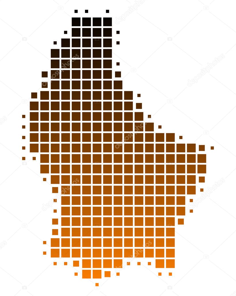 Vector map Luxembourg Admin