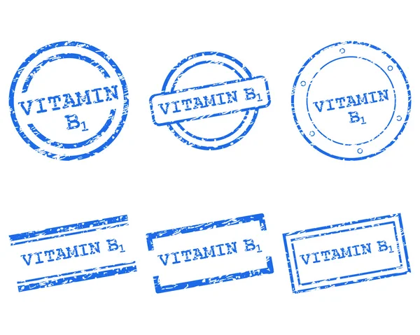 B1 vitamini pullar — Stok Vektör