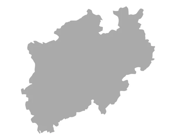 Mapa da Renânia do Norte-Vestefália —  Vetores de Stock