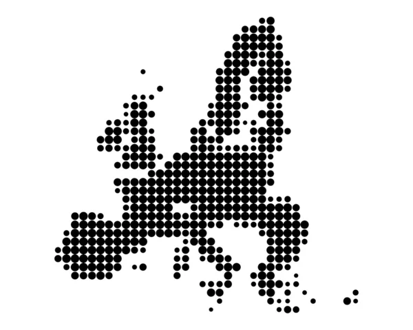 युरोपियन युनियन नकाशा — स्टॉक व्हेक्टर