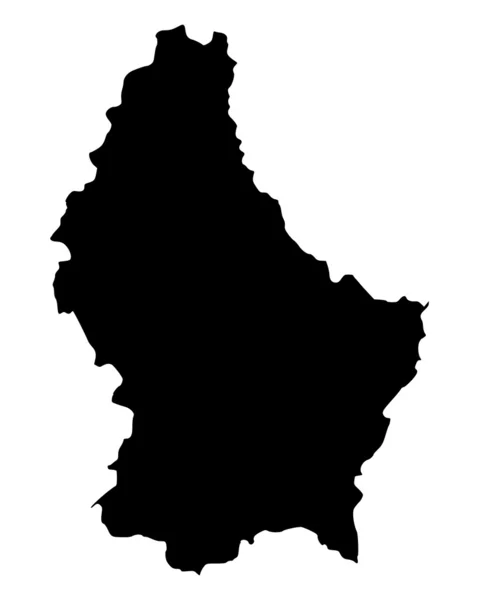 卢森堡地图 — 图库矢量图片