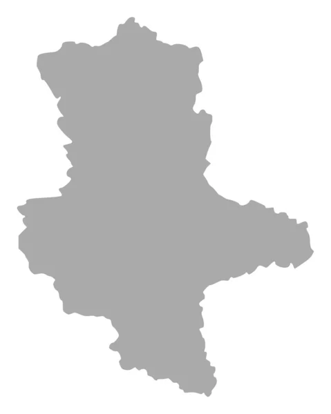 萨克森-安哈尔特的地图 — 图库矢量图片