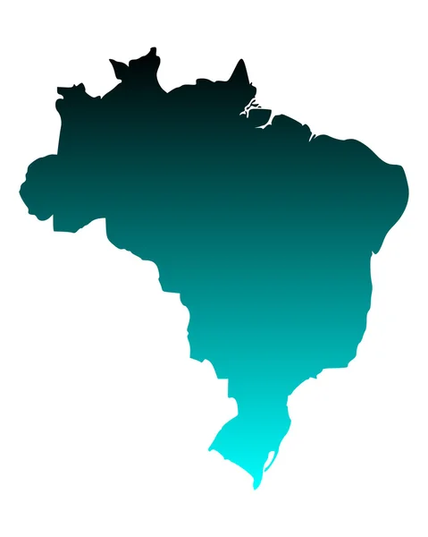 Carte du Brésil — Image vectorielle