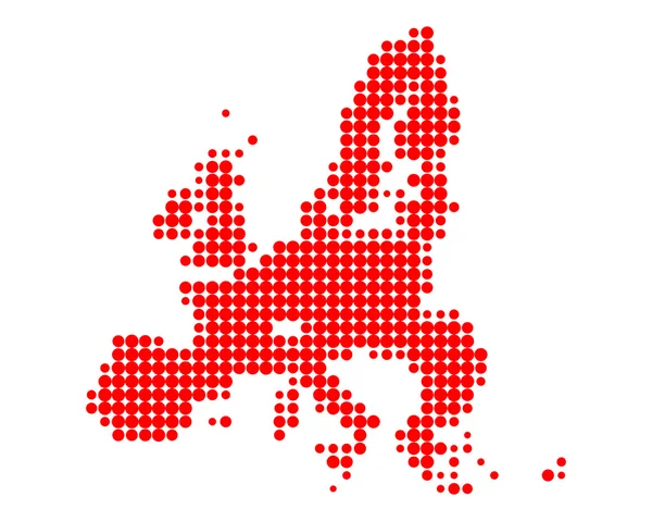 欧洲联盟的地图 — 图库矢量图片